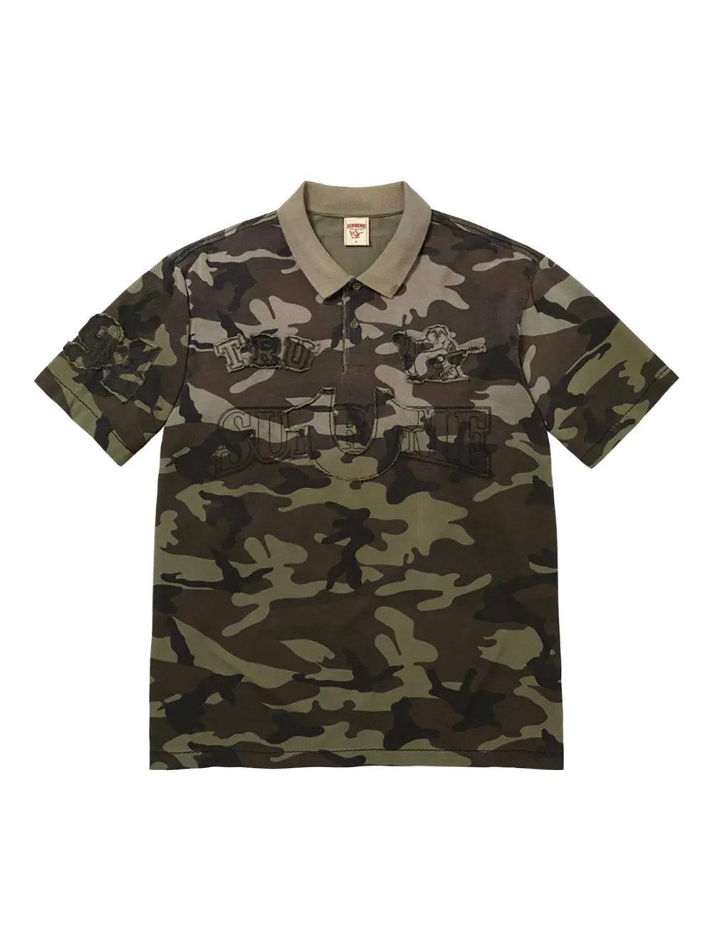 Supreme x True Religion Polo con stampa camouflage - Verde