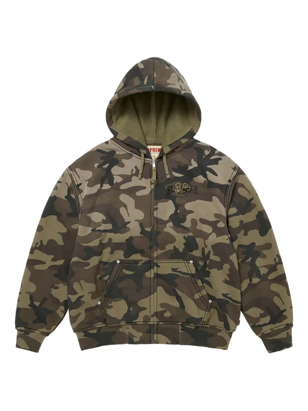 Supreme x True Religion Felpa con zip - Verde