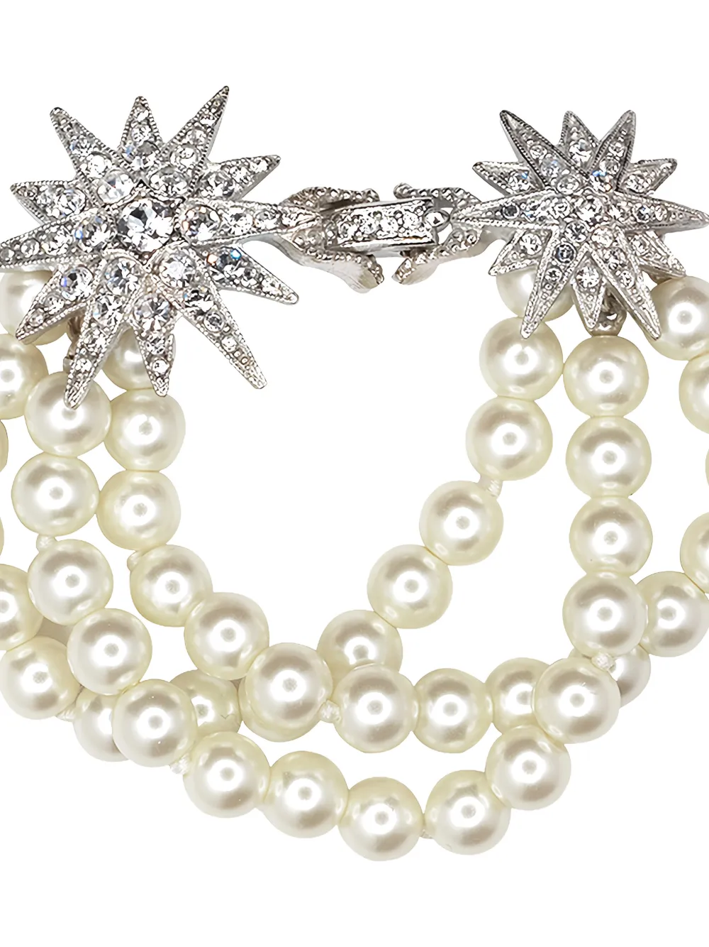 Kenneth Jay Lane star-detail bracelet - Zilver