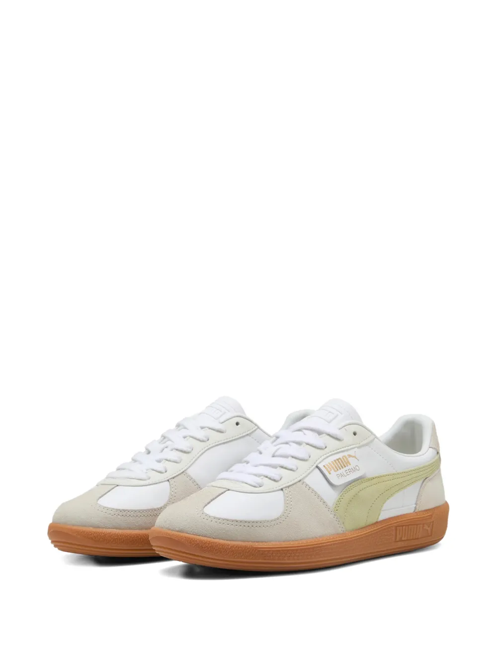 PUMA Palermo leren sneakers Wit