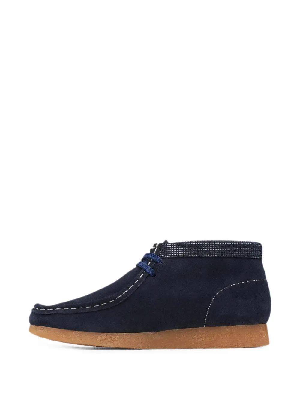 Clarks Kids Wallabee suede boots Blauw