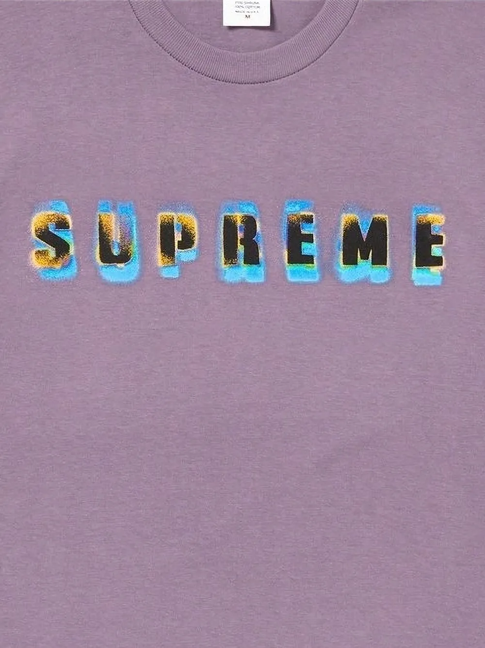 Supreme logo-print T-shirt - Paars