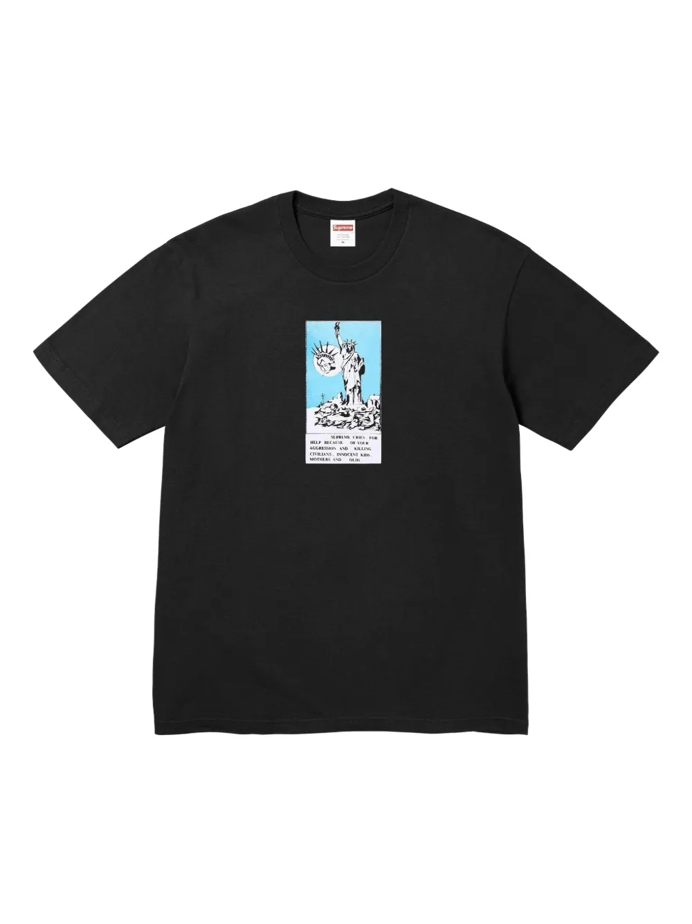Supreme Liberty graphic T-shirt - Nero