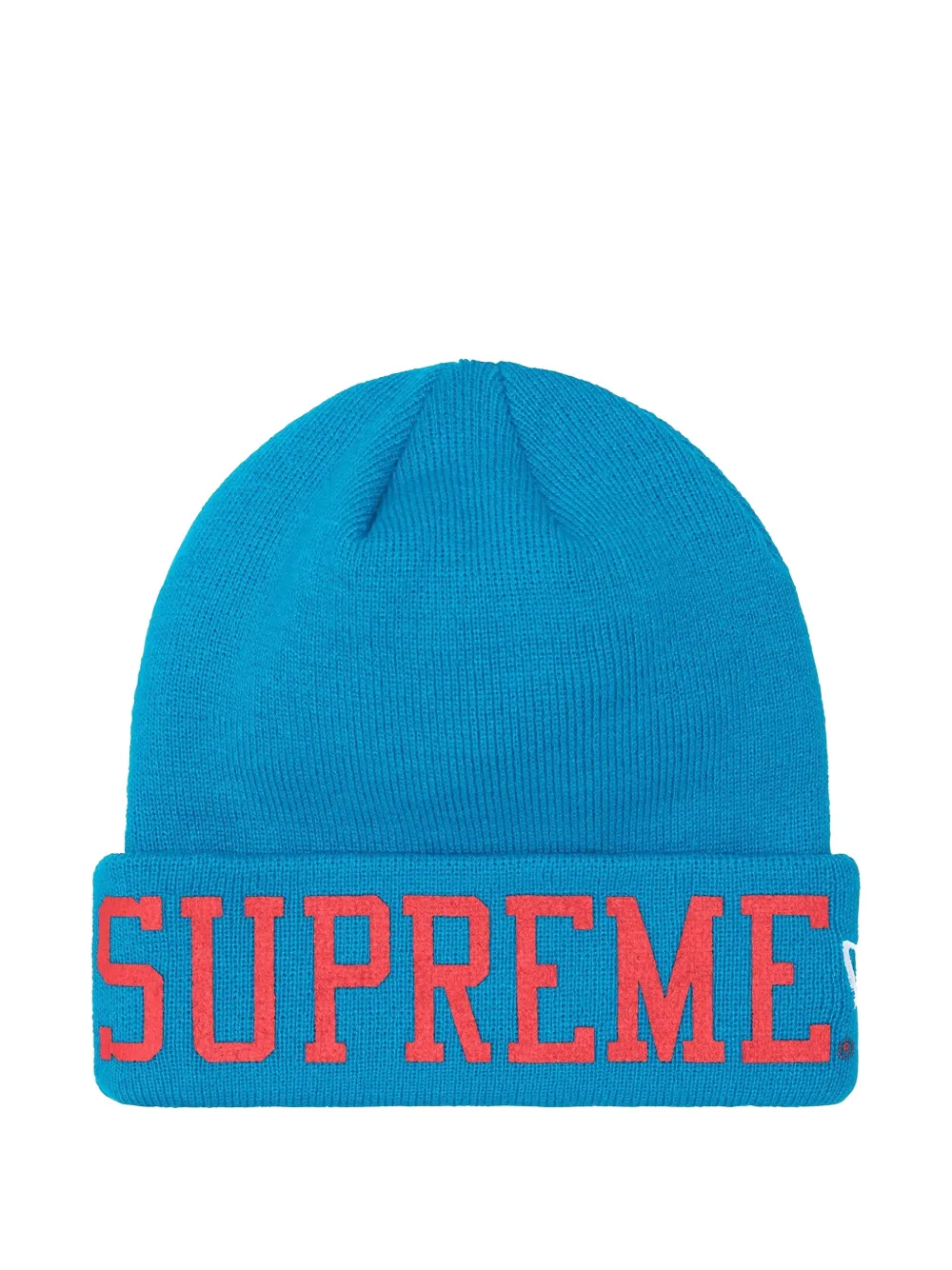 Supreme New Era varsity beanie hat | Blue | Image 1