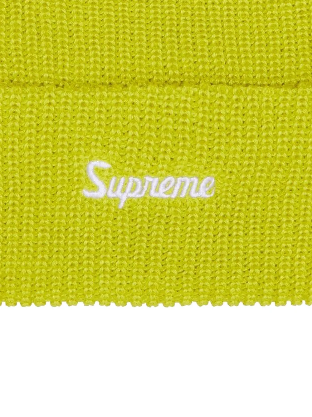 Supreme loose-gauge logo beanie hat | Image 2