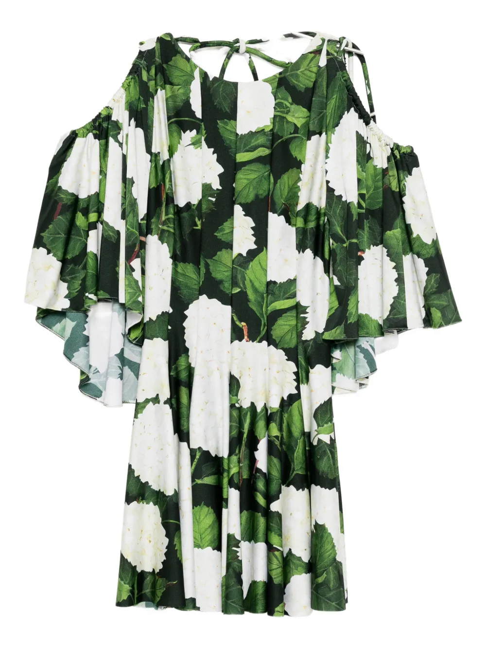 Oscar de la Renta Abito corto a fiori - Nero