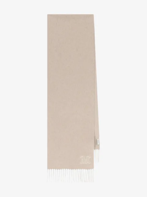 Max Mara logo-detail scarf