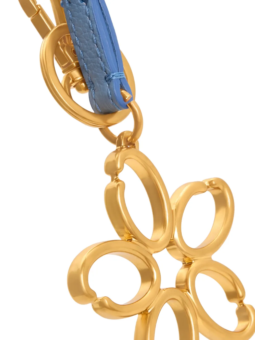 Oscar de la Renta O Flower sleutelhanger Goud