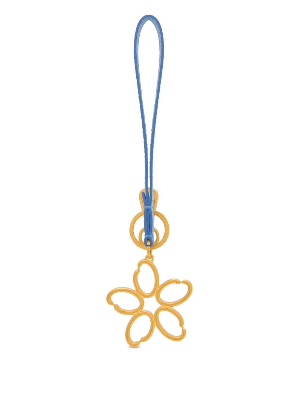  Oscar De La Renta O Flower Keyring - Gold 