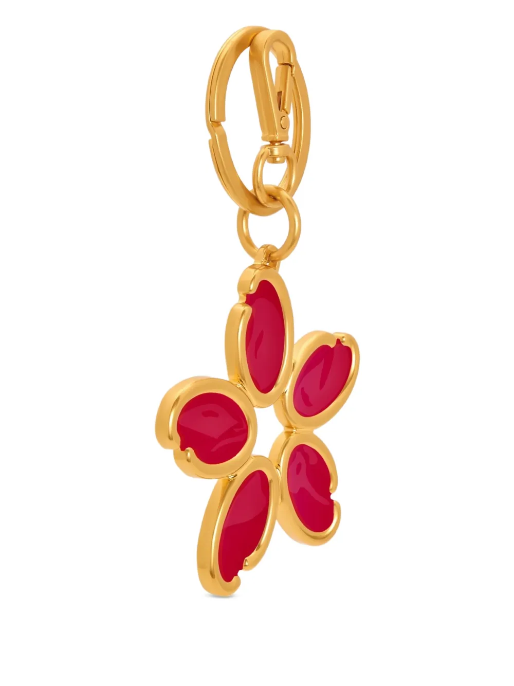 O Flower Charm Keyring