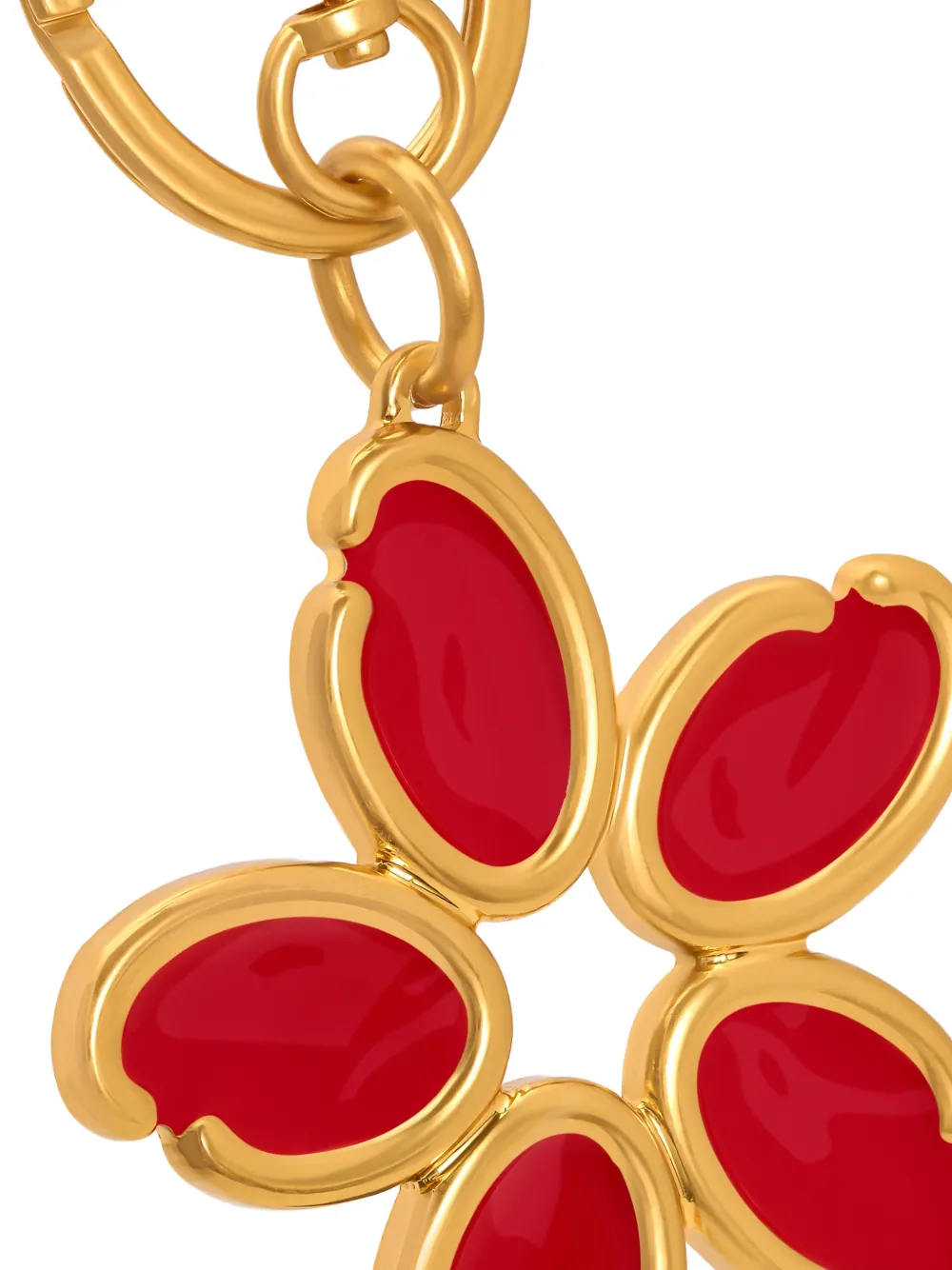O Flower Charm Keyring
