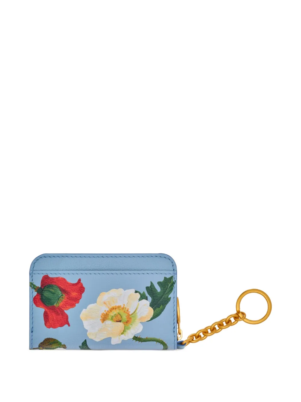 Oscar de la Renta poppy-printed keychain wallet | Men | Image 2