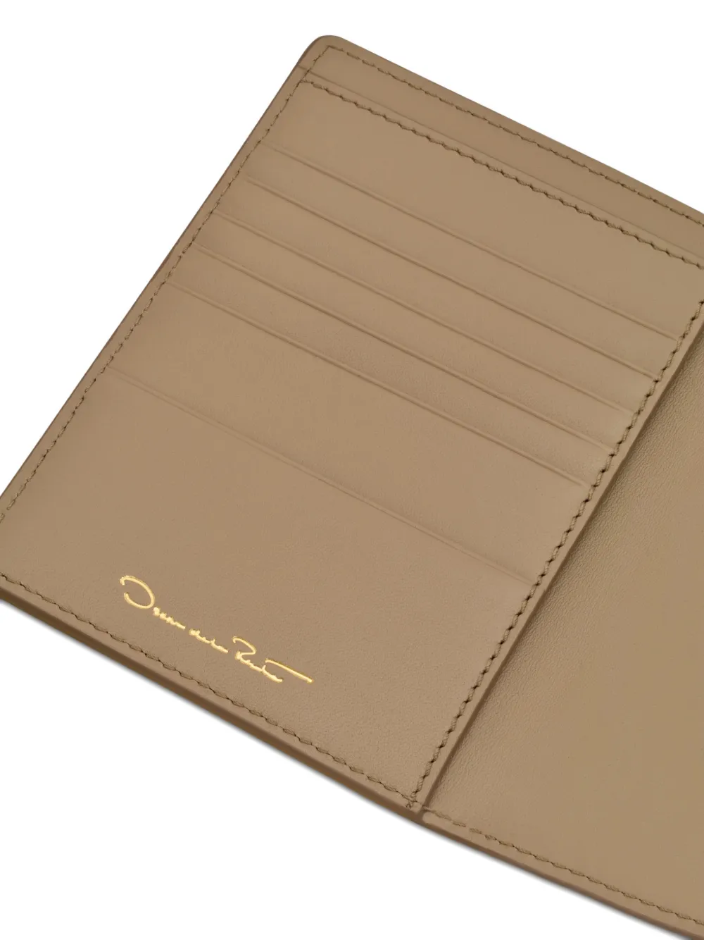 Oscar De La Renta Lily Of The Valley–printed Passport Cover In Neutral