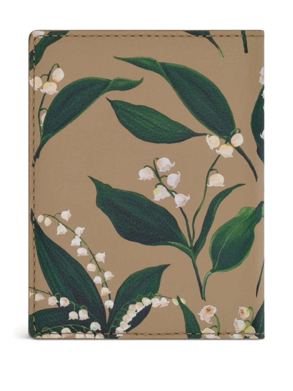 Oscar De La Renta Lily Of The Valley–printed Passport Cover In Neutral