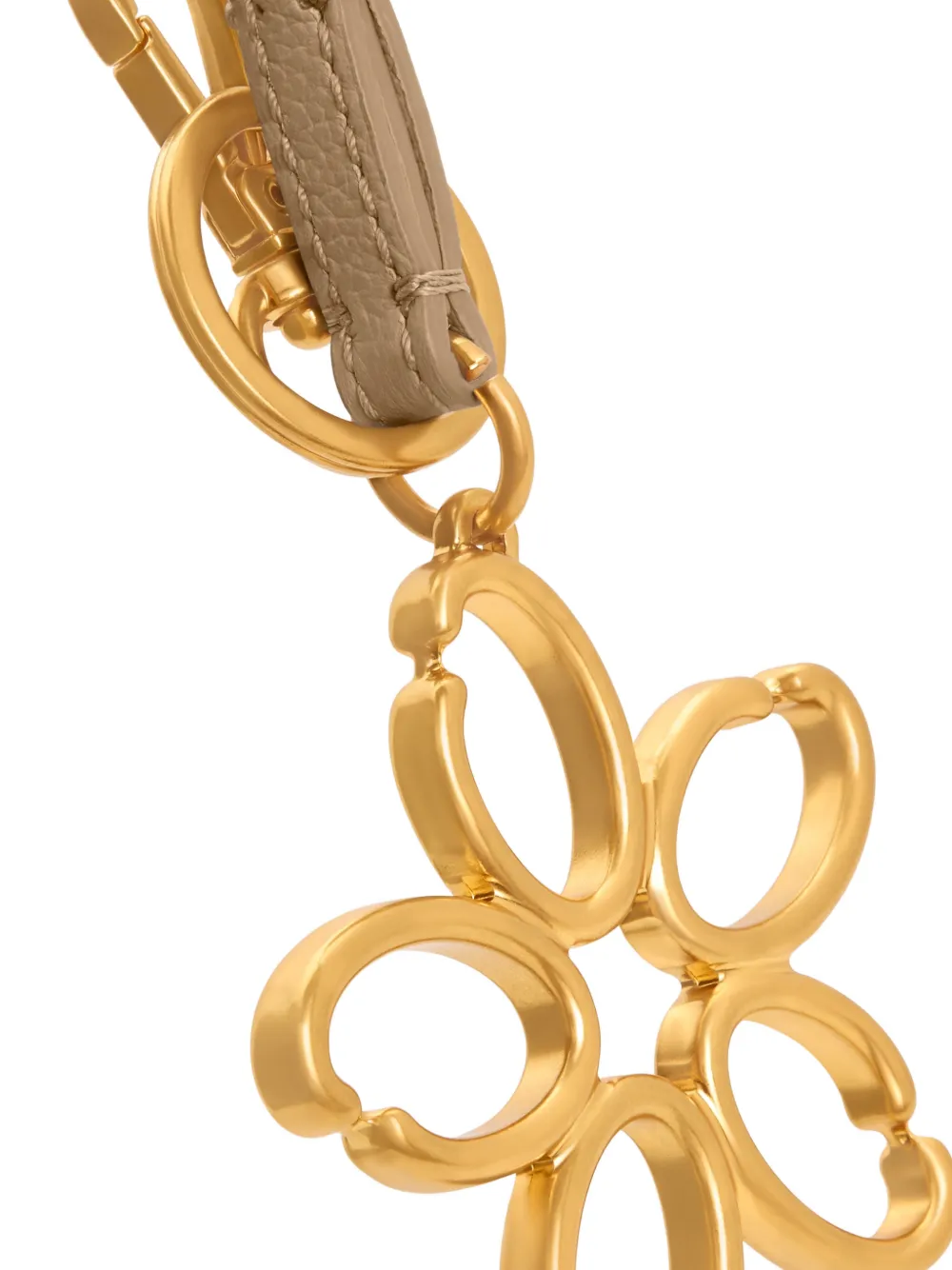 Oscar de la Renta O Flower sleutelhanger Goud