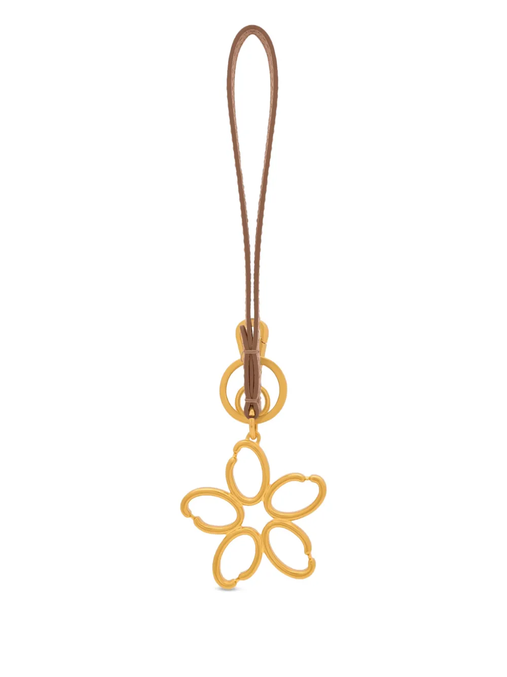 Oscar de la Renta O Flower sleutelhanger Goud
