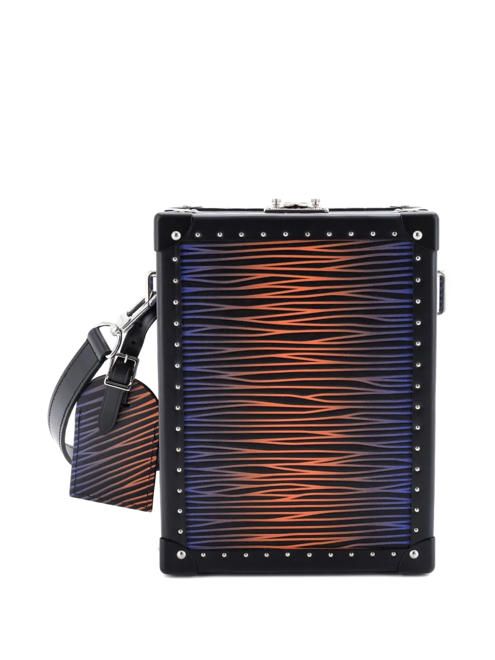 Pre-owned Louis Vuitton Vertical Clutch Box Logo Embossed Xl Epi Leather Shoulder Bag In Multi