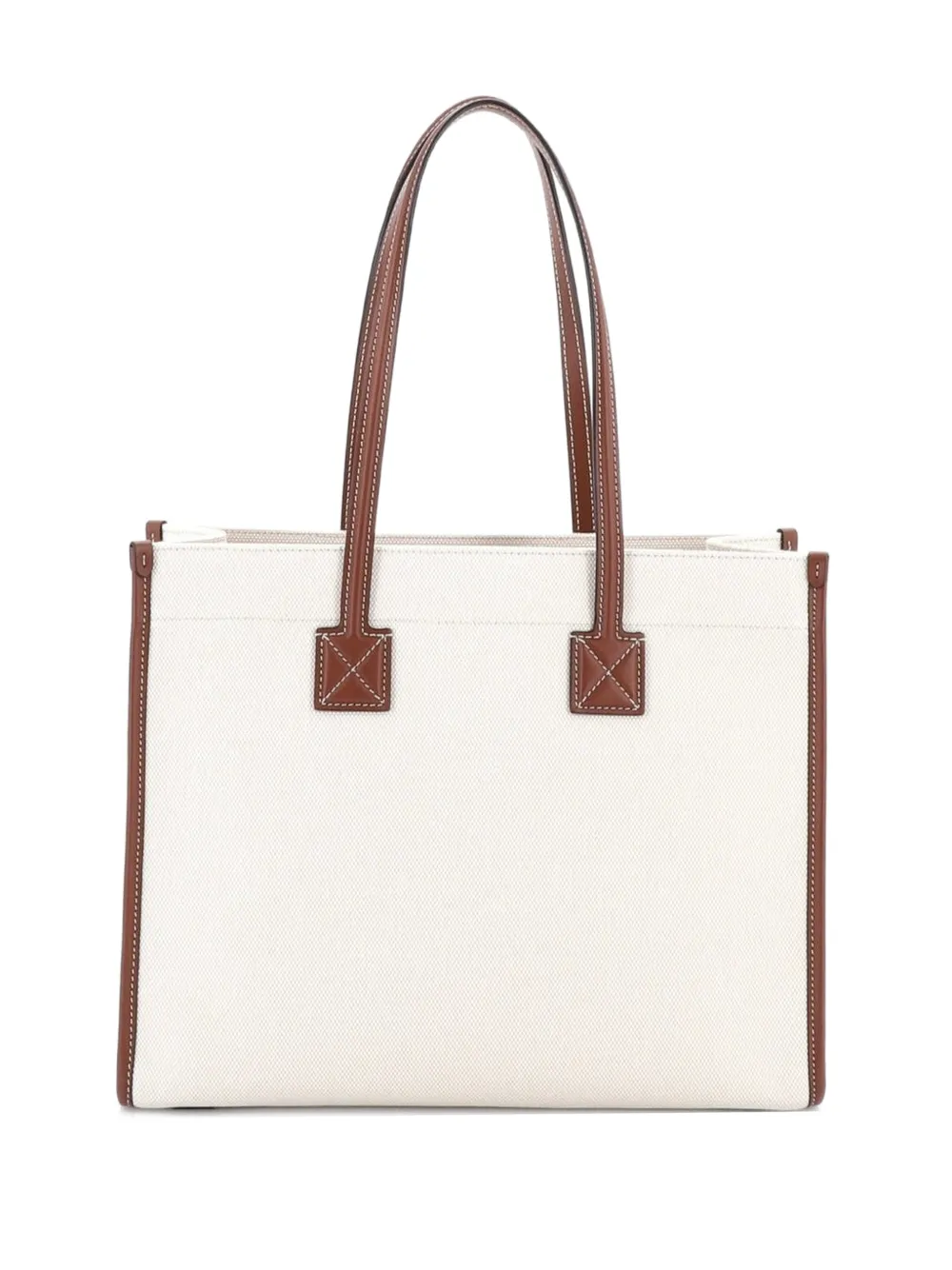 Burberry Pre-Owned Freya Shopping Canvas with Leather Small tote bag | Estilos de archivo | Image 2