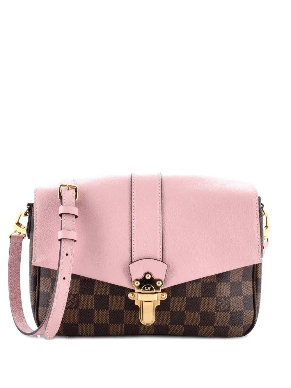 Louis Vuitton Pre-Owned Clapton Handbag Damier and Leather PM crossbody bag - Marrone