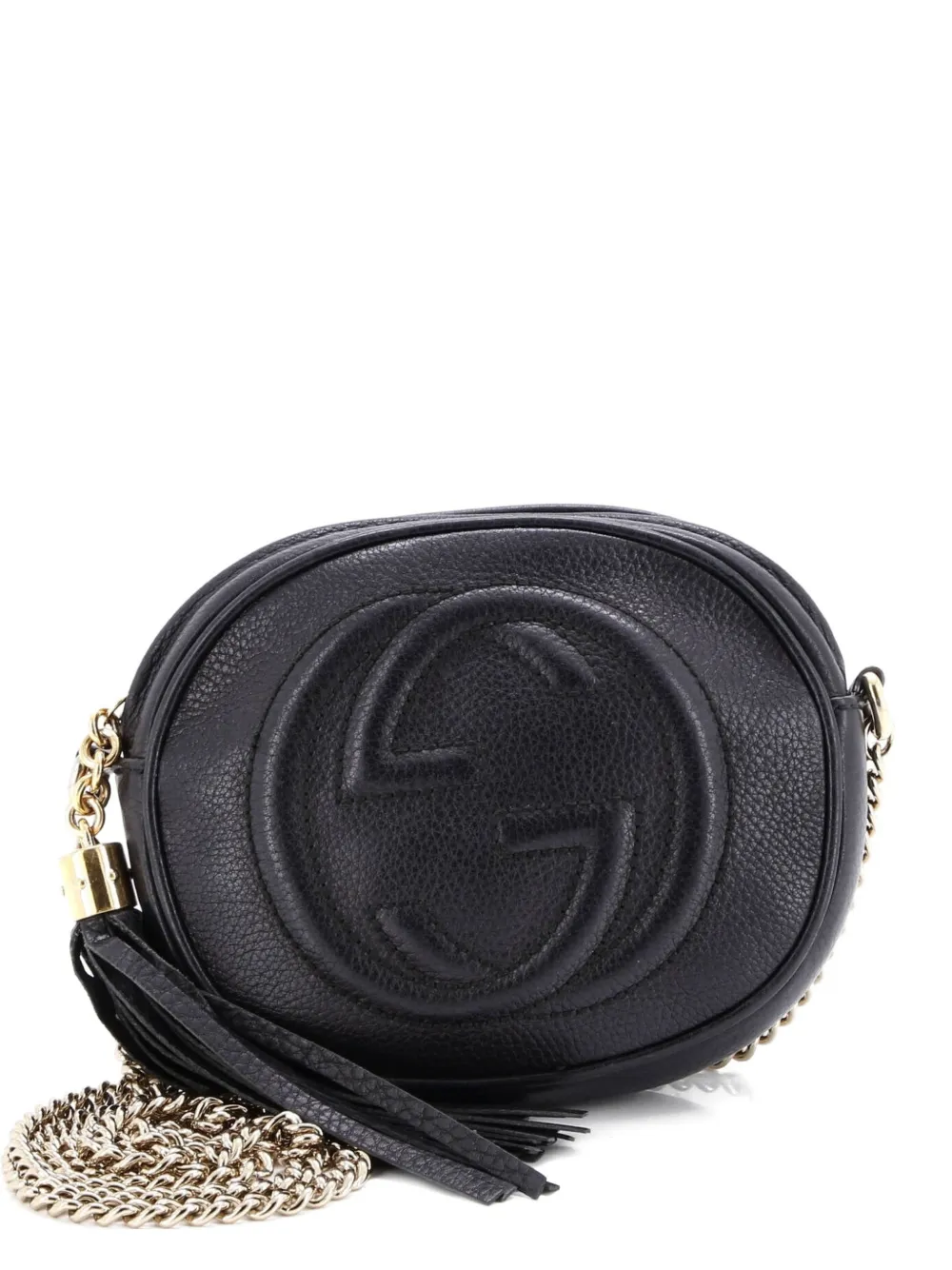 Gucci Pre-Owned Soho Chain Bag Leather Mini crossbody bag - Nero