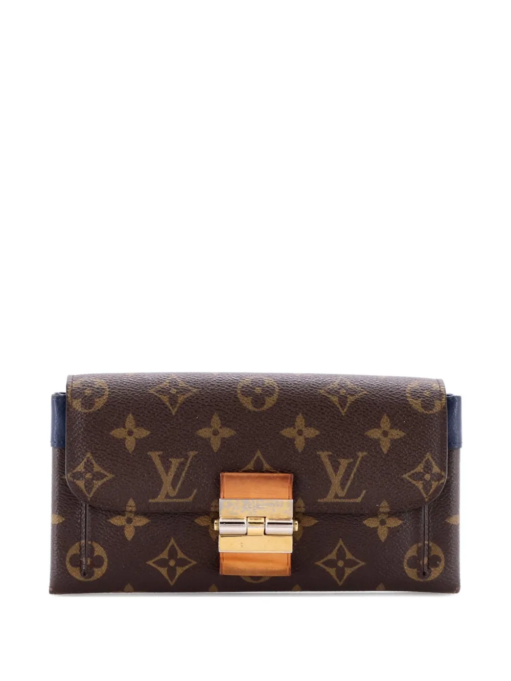Click to view more detailed imagery on our partner's website Pre-owned Louis Vuitton Elysee Wallet Monogram Canvas And Leather Small Wallets In Brown