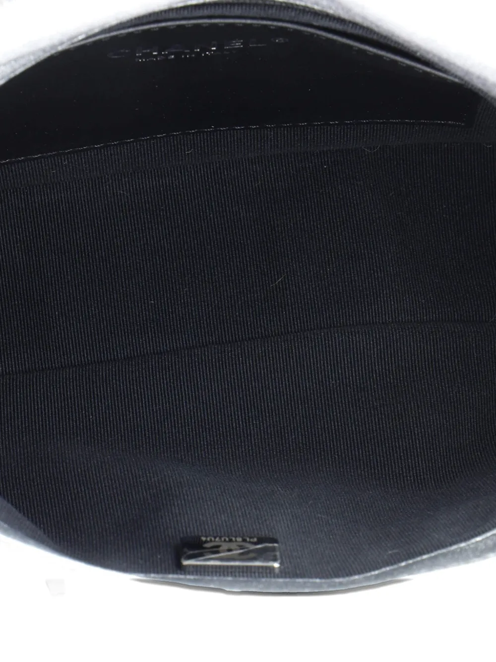 CHANEL Pre-owned Lacquered Cc Flap Bag Quilted Metallic Lambskin Small Shoulder Bag In Silver