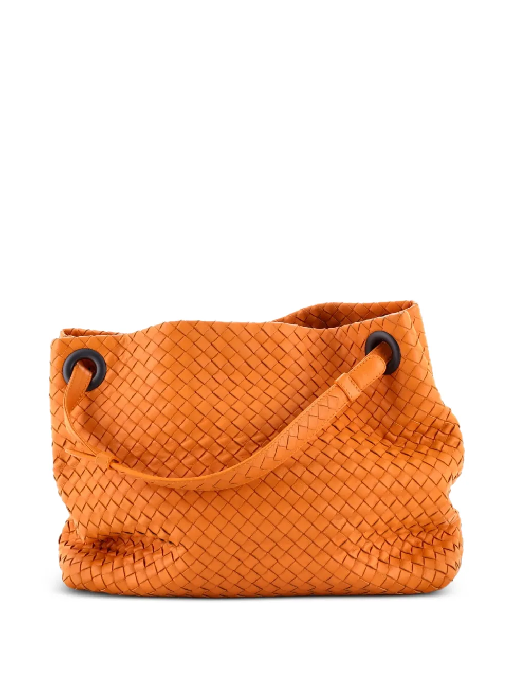Bottega Veneta Pre-Owned Bella Intrecciato Nappa Medium tote bag - Arancione