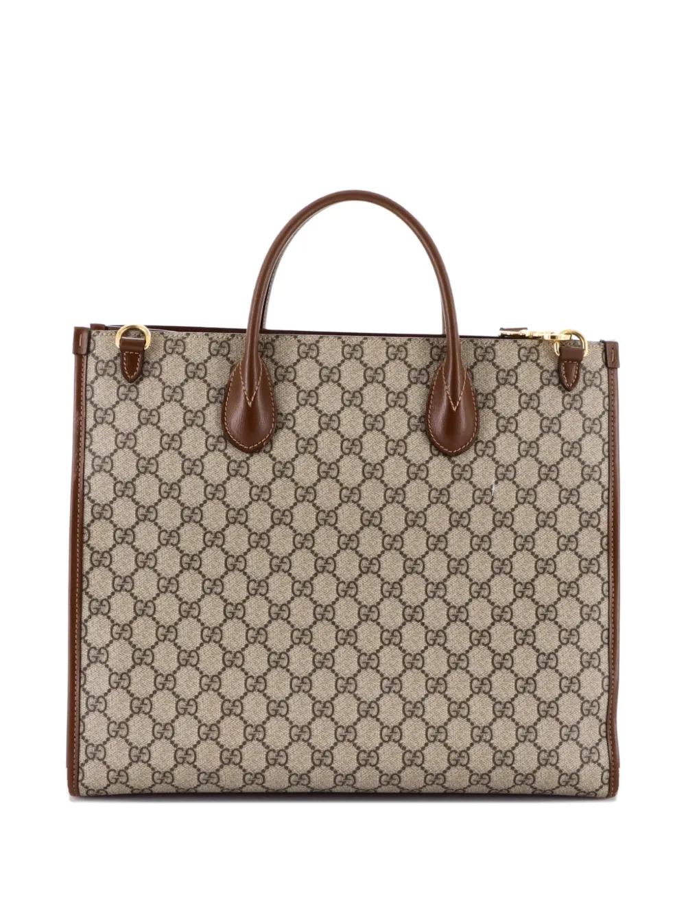 Gucci Pre-Owned Structured Top Handle Open GG Coated Canvas Medium tote bag | Pre-Owned | Image 2