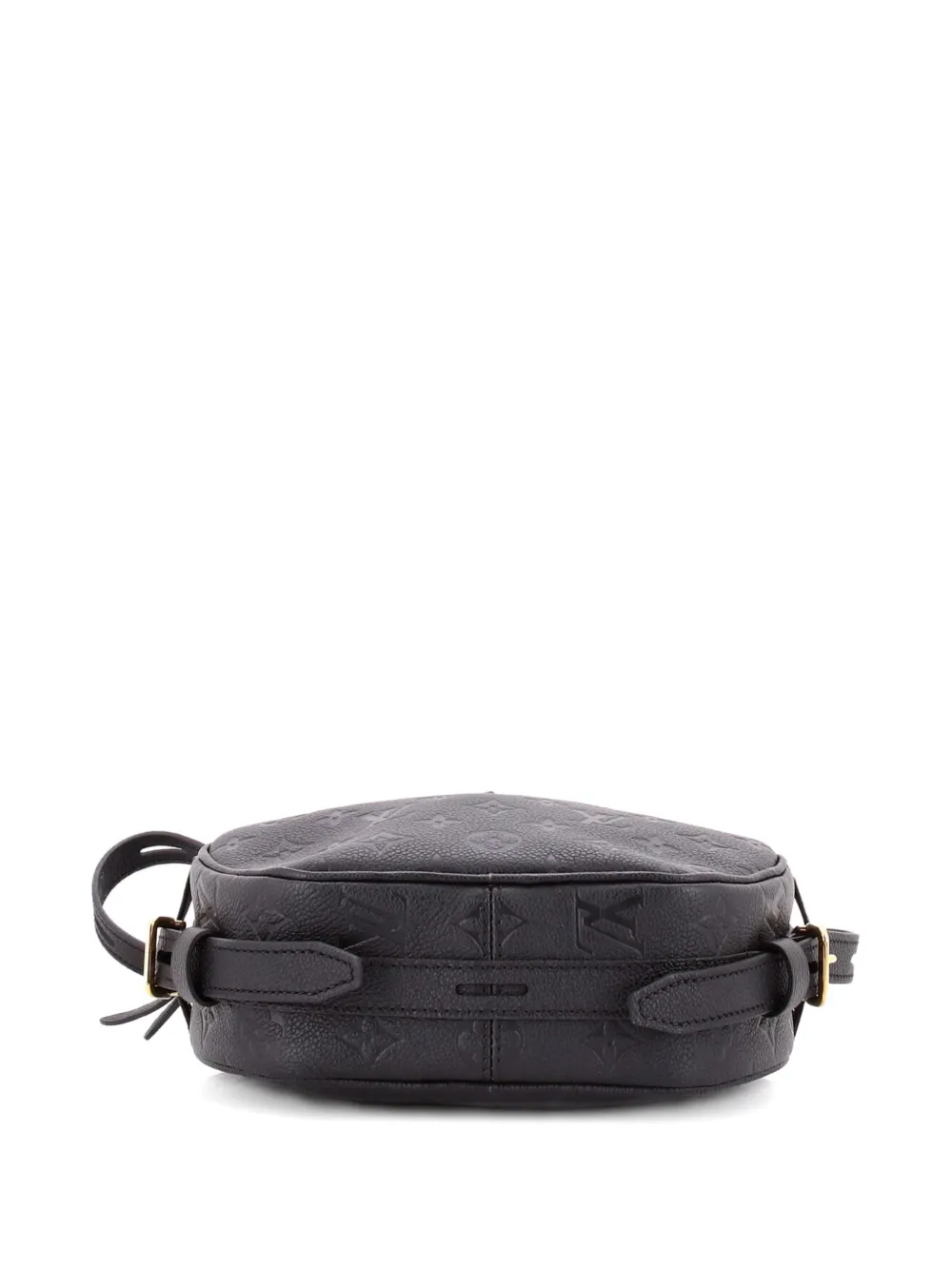 Pre-owned Louis Vuitton Boite Chapeau Souple Bag Monogram Empreinte Leather Mm Crossbody Bag In Black