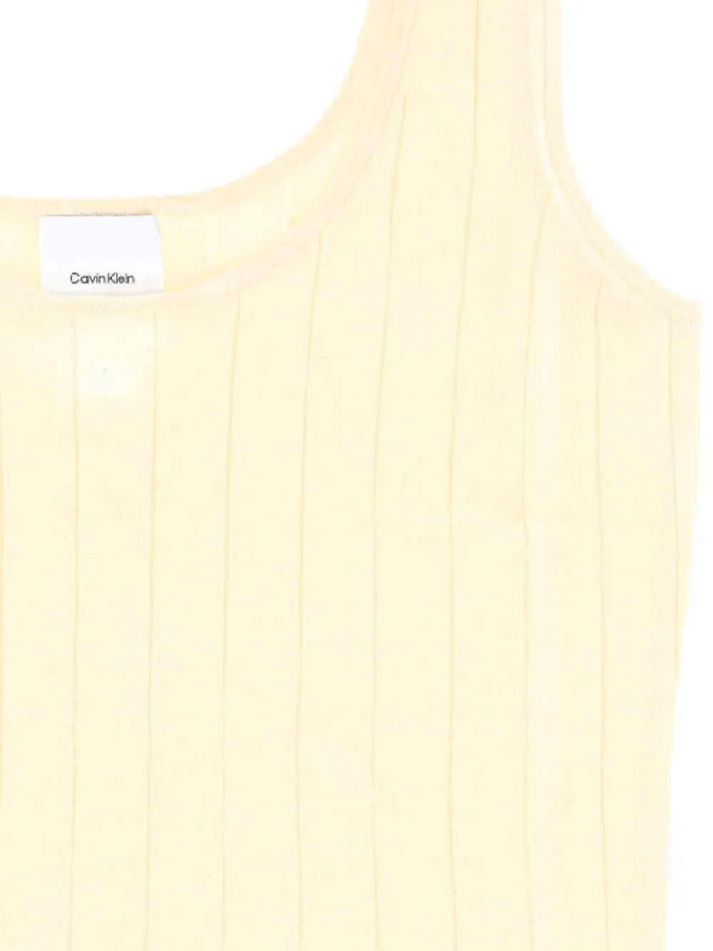 Calvin Klein Ribbed Tank Top In White