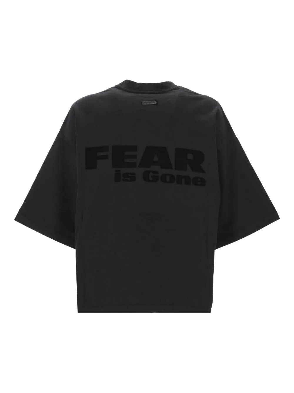 Fear Of God Text T-Shirt - Zwart