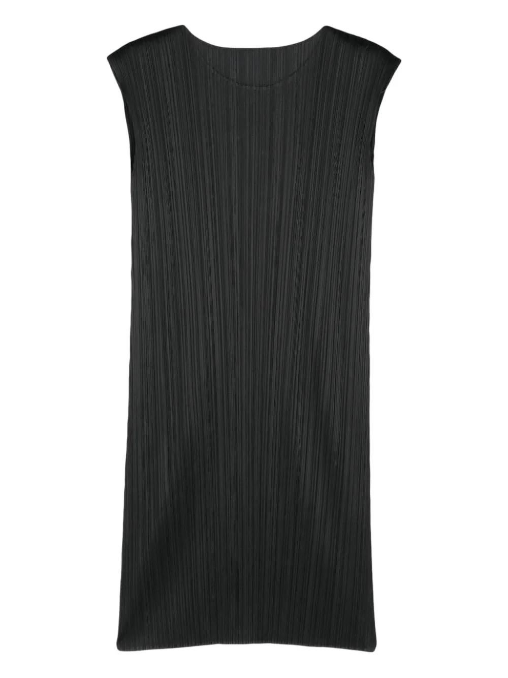 Pleats Please Issey Miyake pleated shift dress - Zwart
