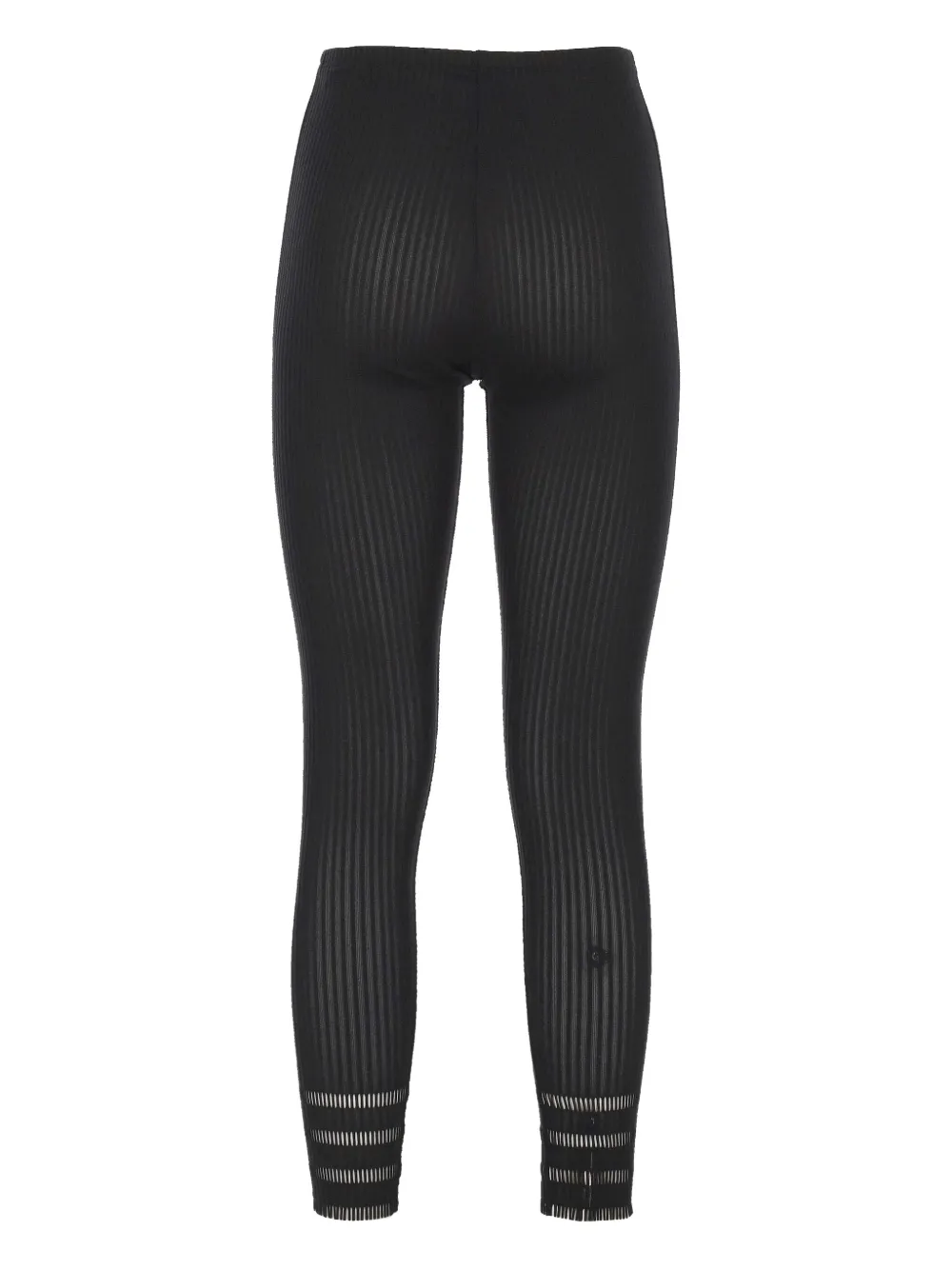 Pleats Please Issey Miyake ribbed leggings - Zwart
