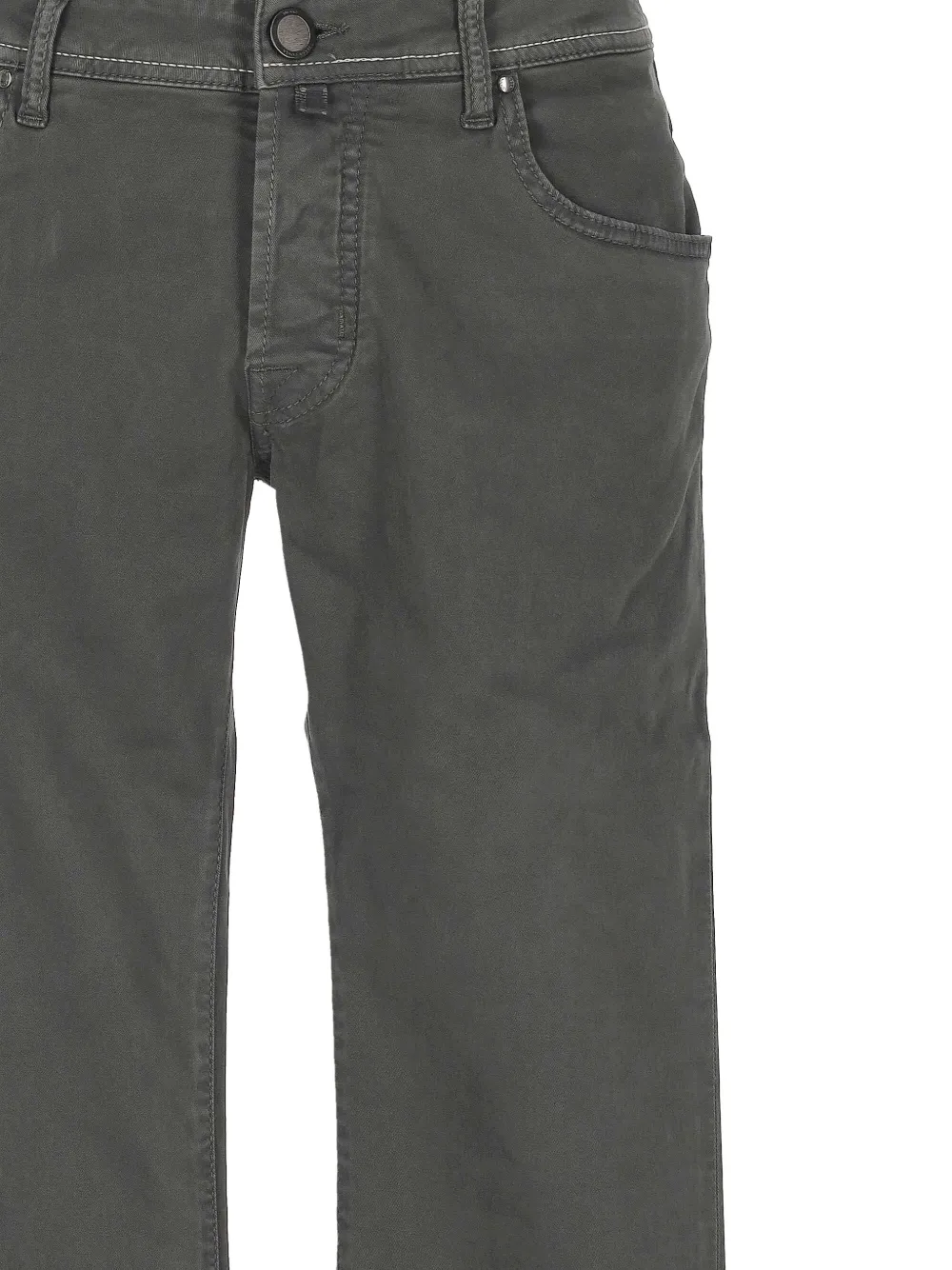  Jacob Cohën Logo-patch Trousers - Grey 