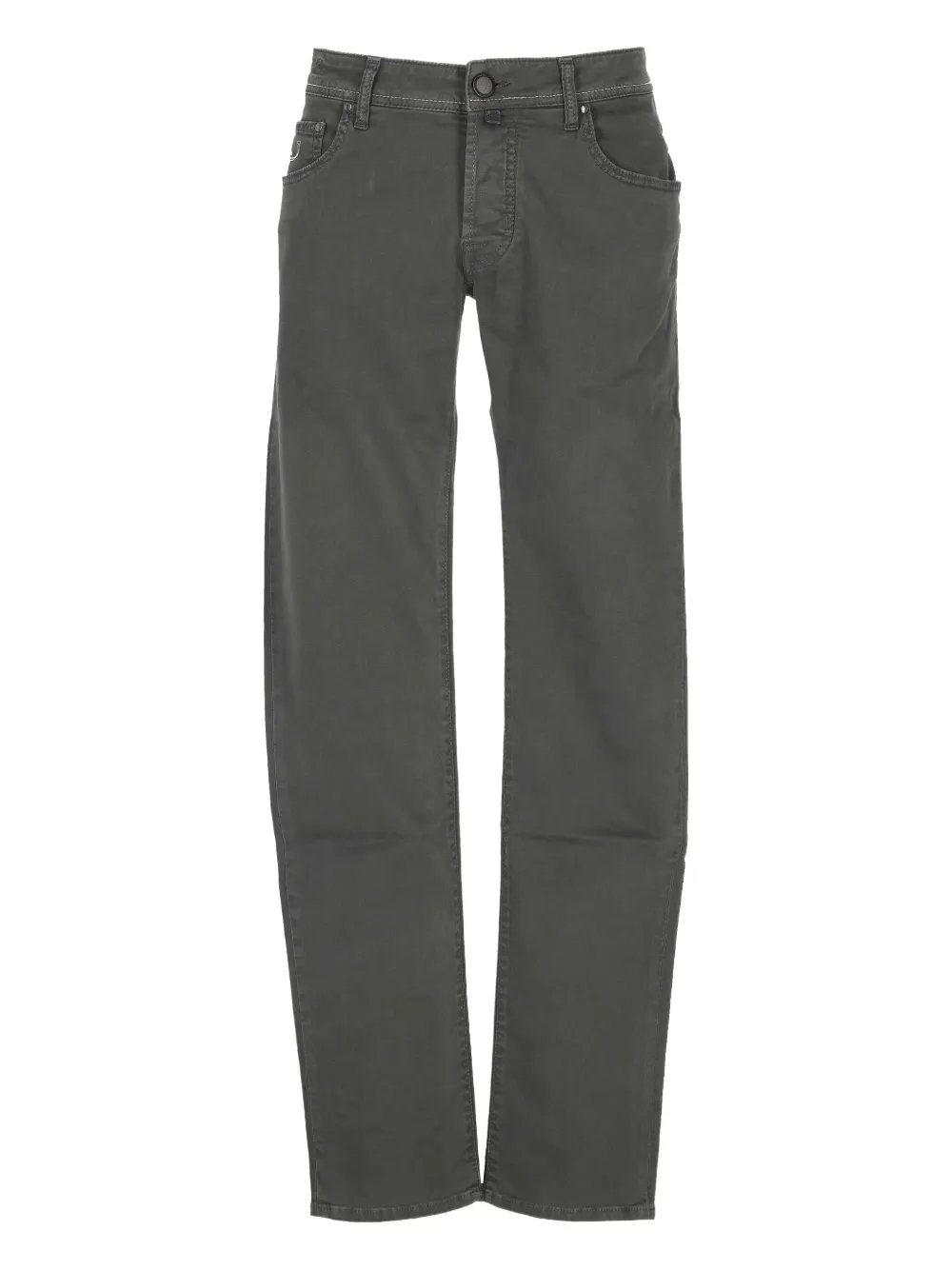 Jacob Cohën logo-patch trousers | Grey | Image 1