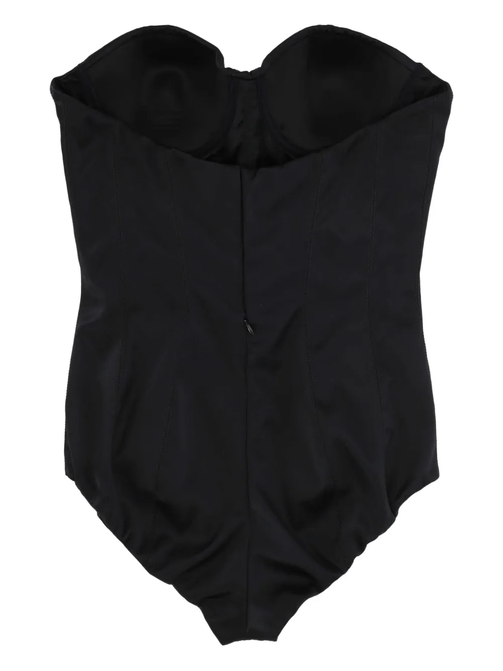 Ermanno Scervino strapless bodysuit - Zwart