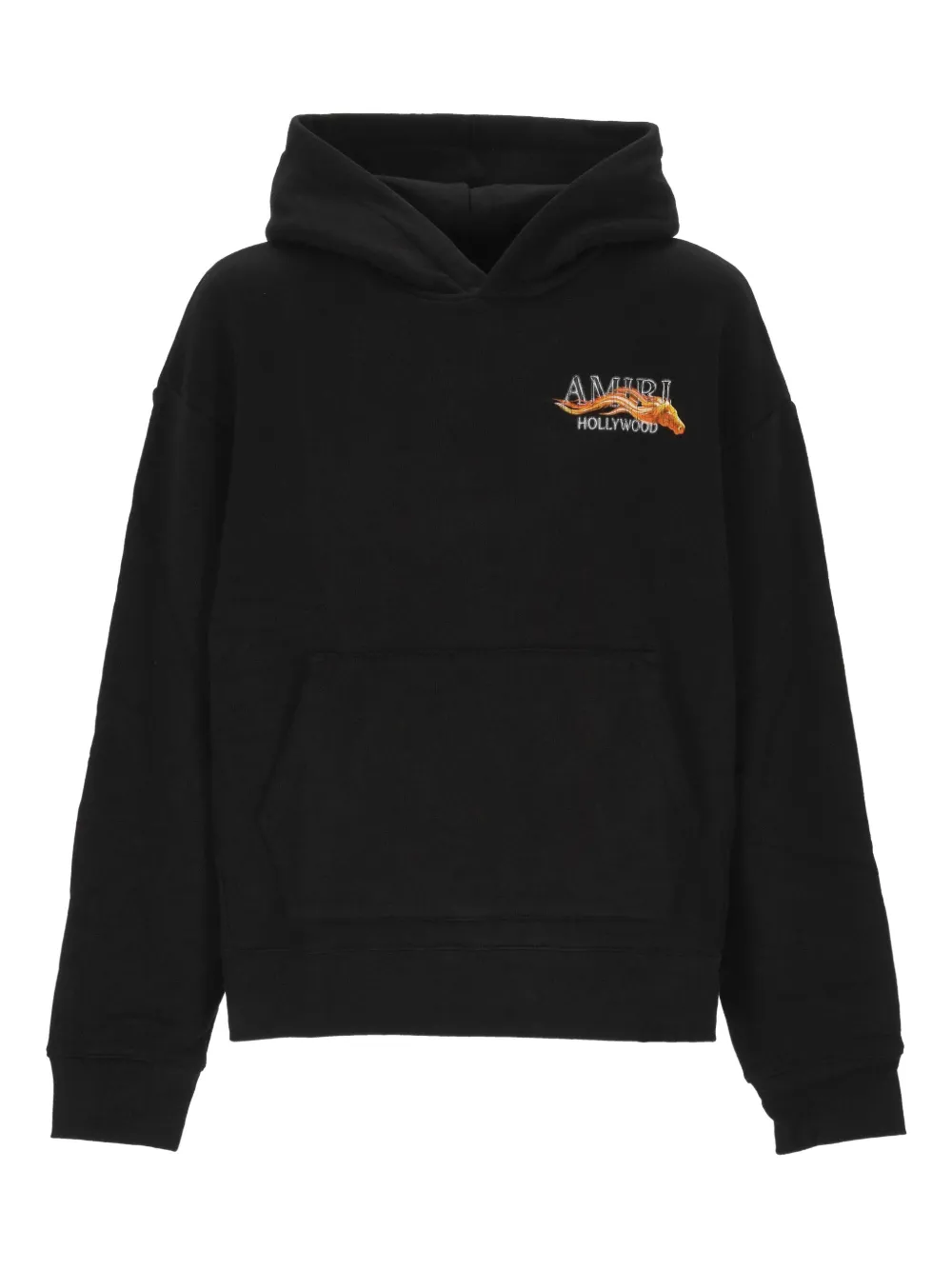 AMIRI logo-print hoodie | Black | Image 1