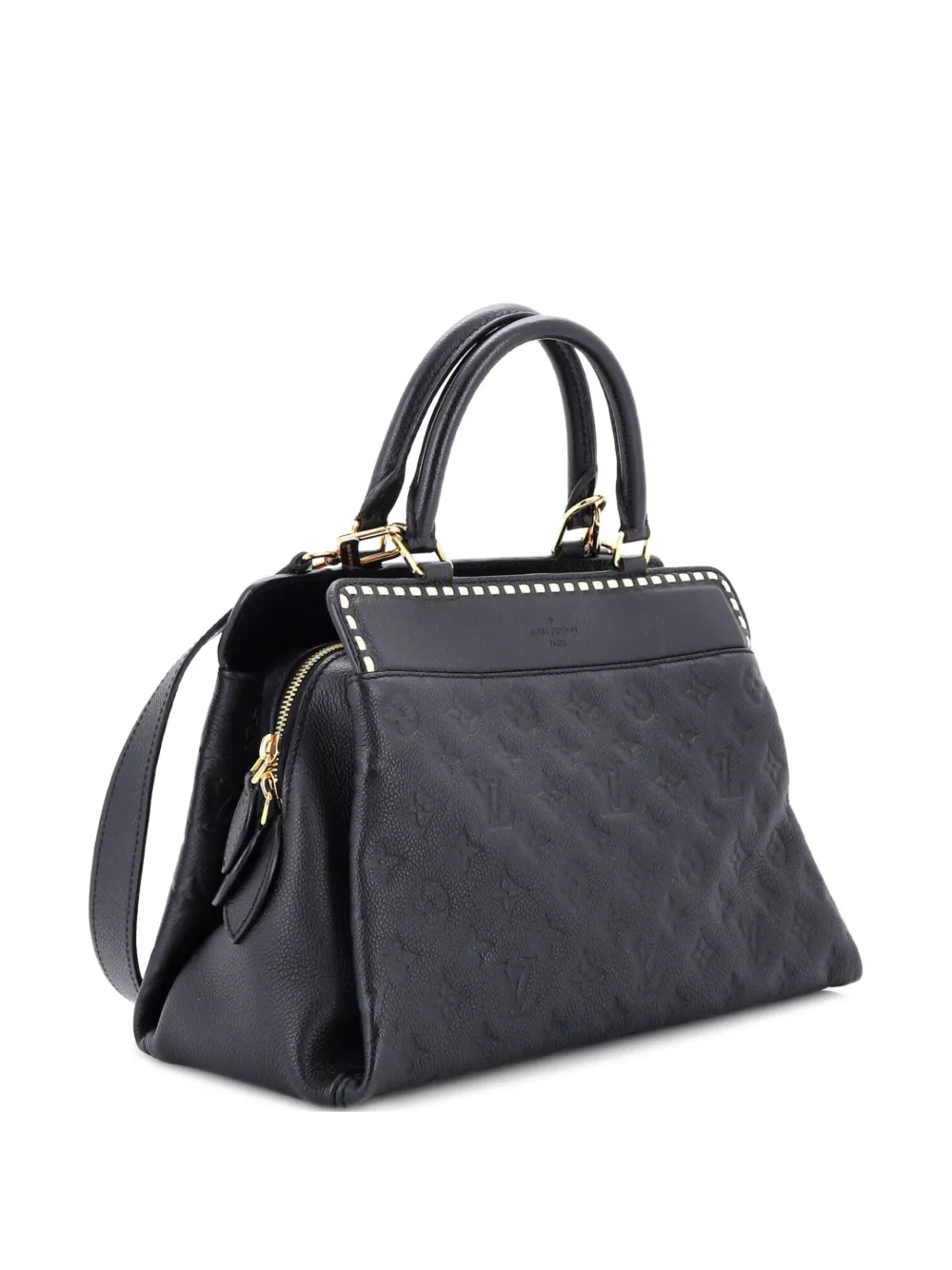 Louis Vuitton Pre-Owned Vosges Handbag Whipstitch Monogram Empreinte Leather MM satchel - Nero