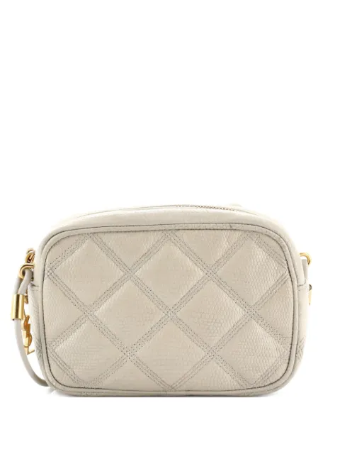 Saint Laurent Pre-Owned Becky Camera Bag Quilted Lizard Embossed crossbody bag
