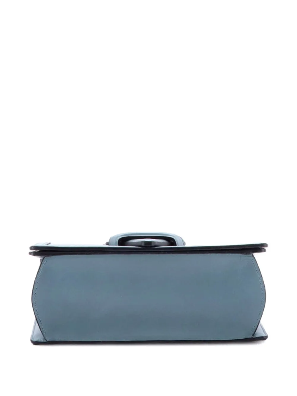 Pre-owned Loewe Barcelona Leather Medium Shoulder Bag In Blue