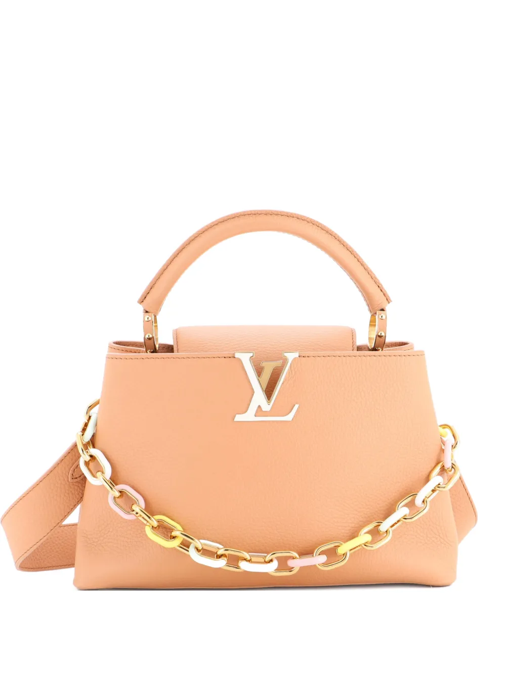 Louis Vuitton Pre-Owned Capucines Resin Chain Bag Leather MM shoulder bag - Toni neutri