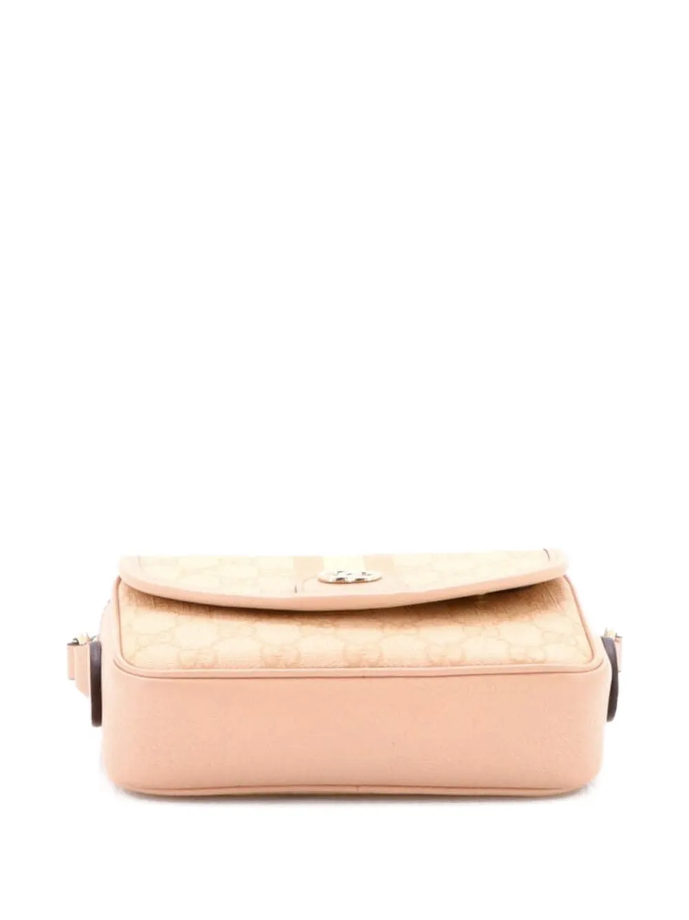 GUCCI Pre-owned Ophidia Flap Shoulder Bag Gg Coated Canvas Mini Crossbody Bag In Pink