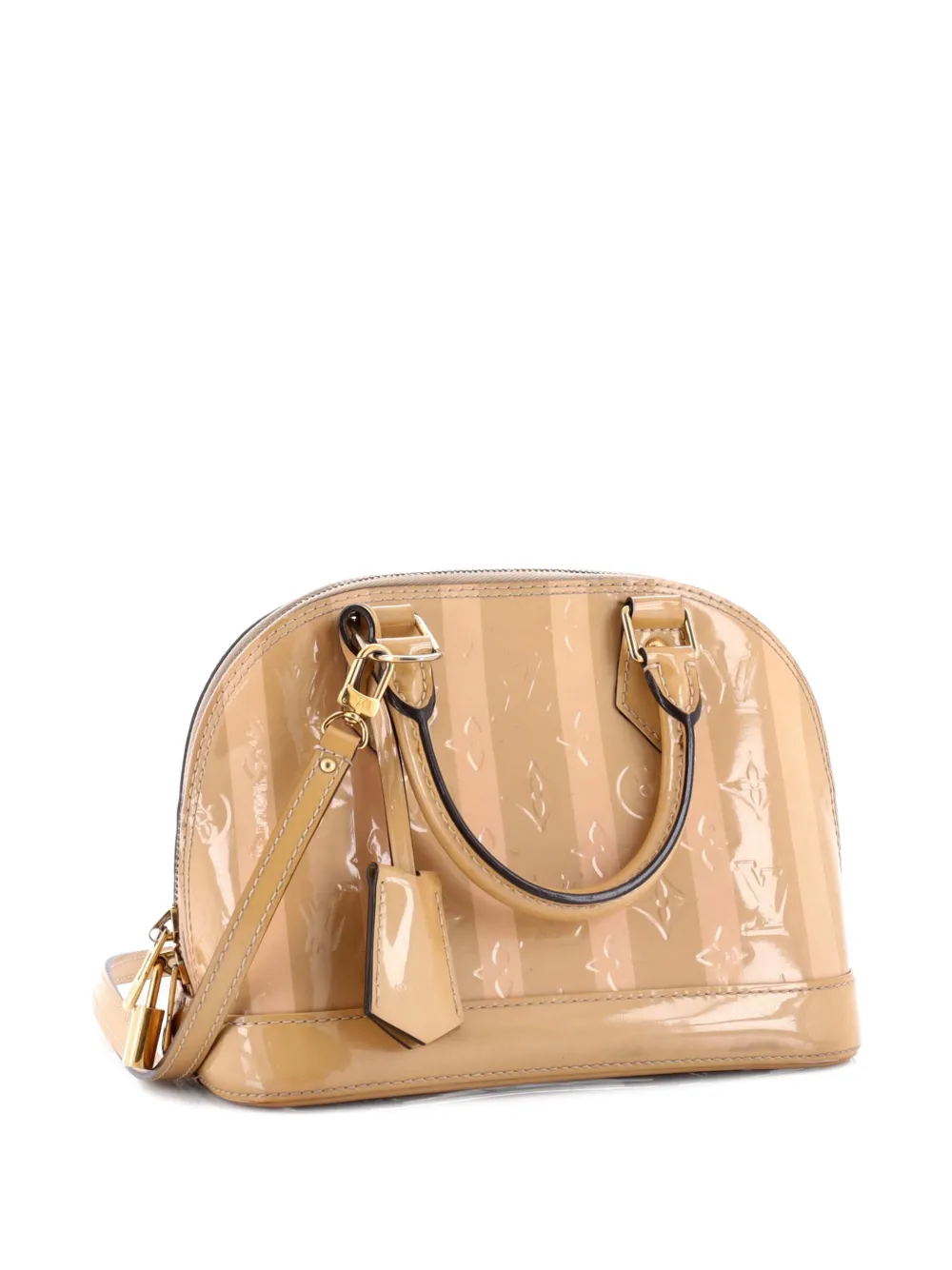 Louis Vuitton Pre-Owned Alma Handbag Limited Edition Monogram Vernis Rayures BB shoulder bag - Toni neutri