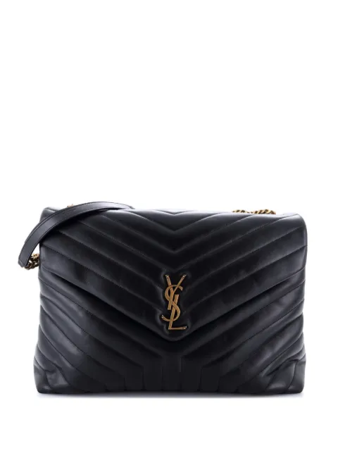 Saint Laurent Pre-Owned Loulou Matelasse Chevron Leather Large shoulder bag
