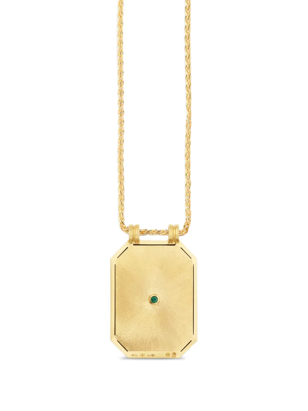 Luck Emerald Scapular Necklace