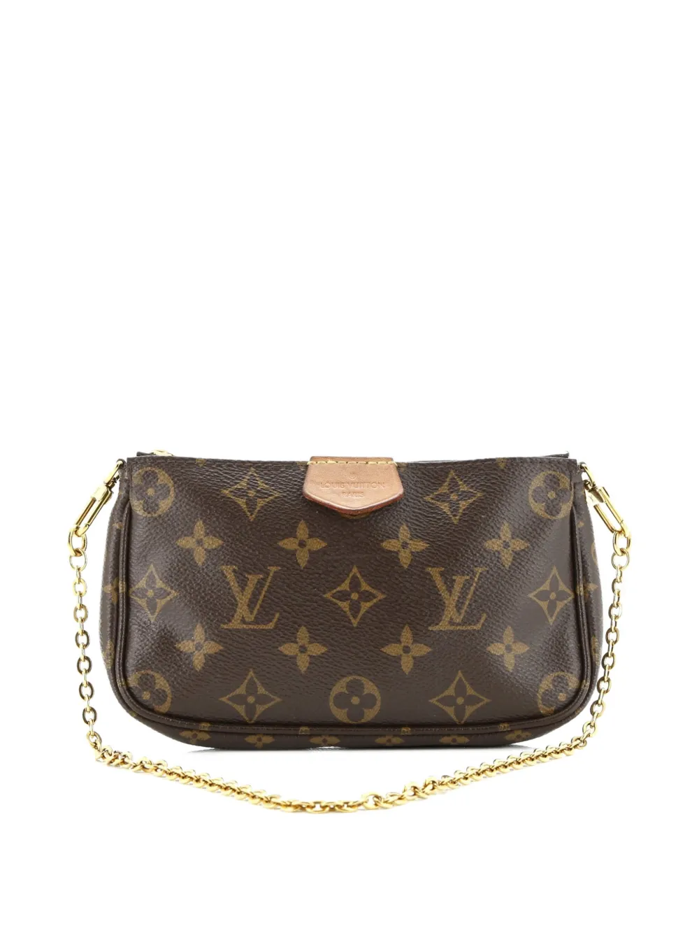 Pre-owned Louis Vuitton Multi Pochette Accessoires Monogram Canvas Small Pouch In Brown