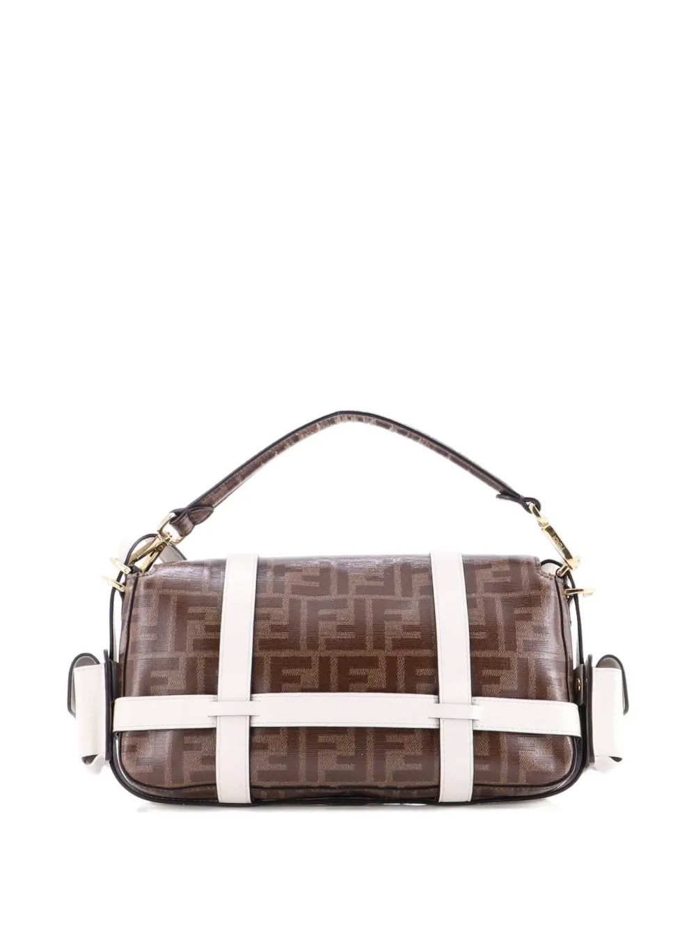 Fendi Pre-Owned Baguette Cage Bag Zucca Coated Canvas and Leather Medium crossbody bag | Pre-Owned | Image 2