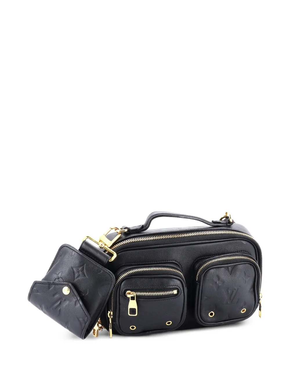 Louis Vuitton Pre-Owned Utility Calfskin with Embossed Monogram Detail crossbody bag - Nero
