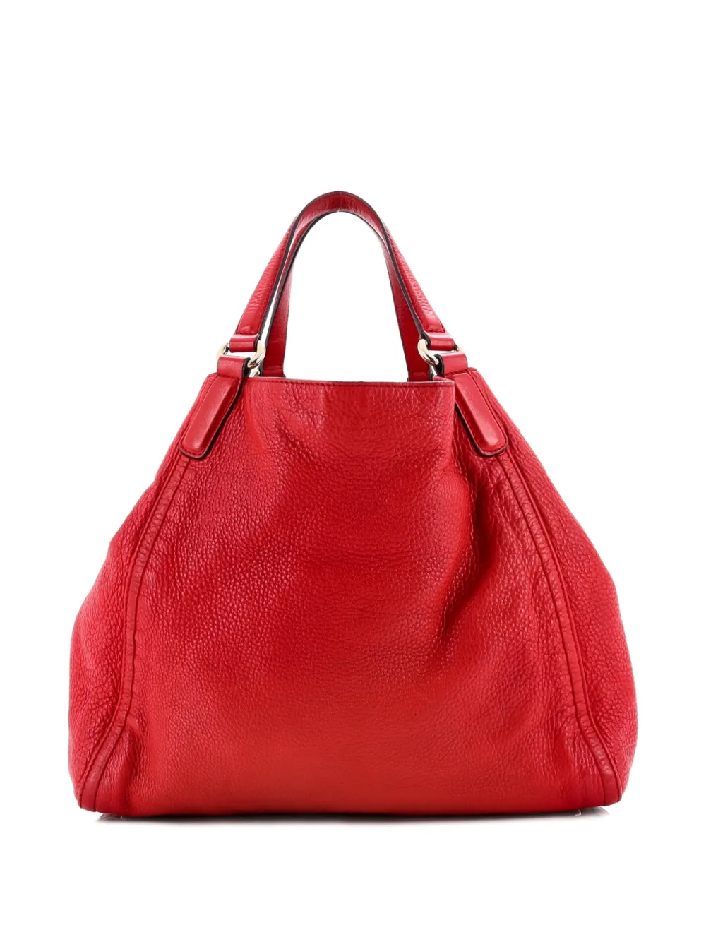 GUCCI Pre-owned Sukey Ssima Leather Large Tote Bag In Red
