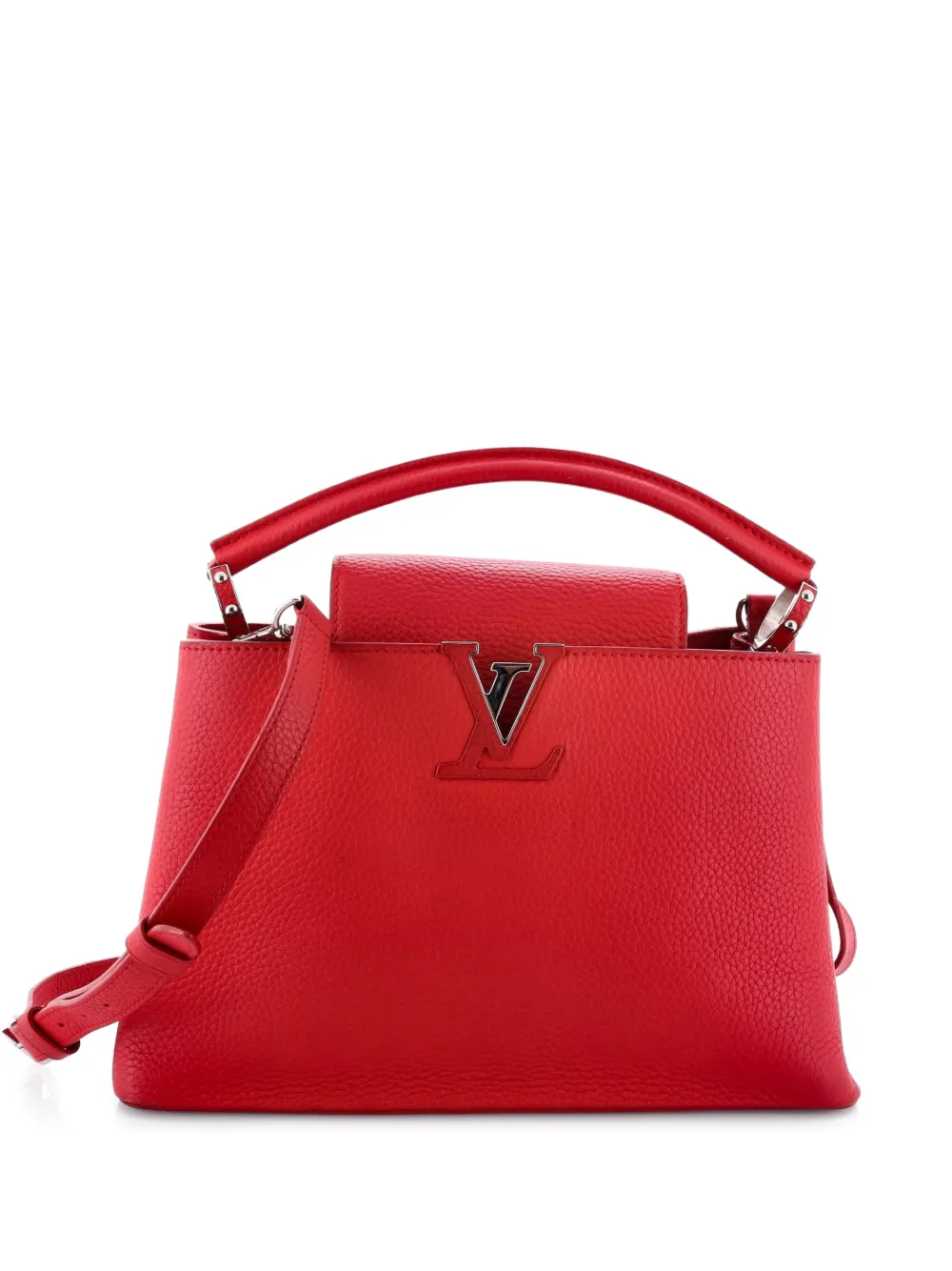 Louis Vuitton Pre-Owned Capucines Bag Leather PM satchel - Rosso